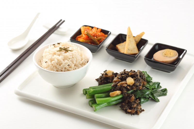 普洱梅菜芥蘭套餐 Chinese kale and preserved vegetable rice set